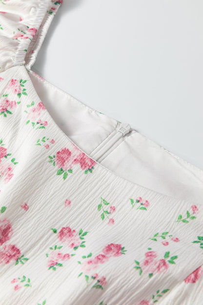 Lottie Detail Flared Mini Dress - Hello Beautiful BoutiqueFloral DressesThreaded Pear