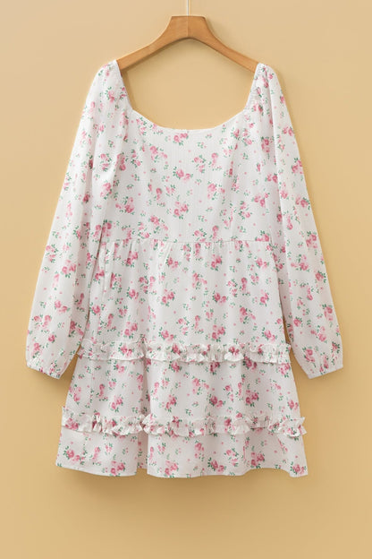 Lottie Detail Flared Mini Dress - Hello Beautiful BoutiqueFloral DressesThreaded Pear