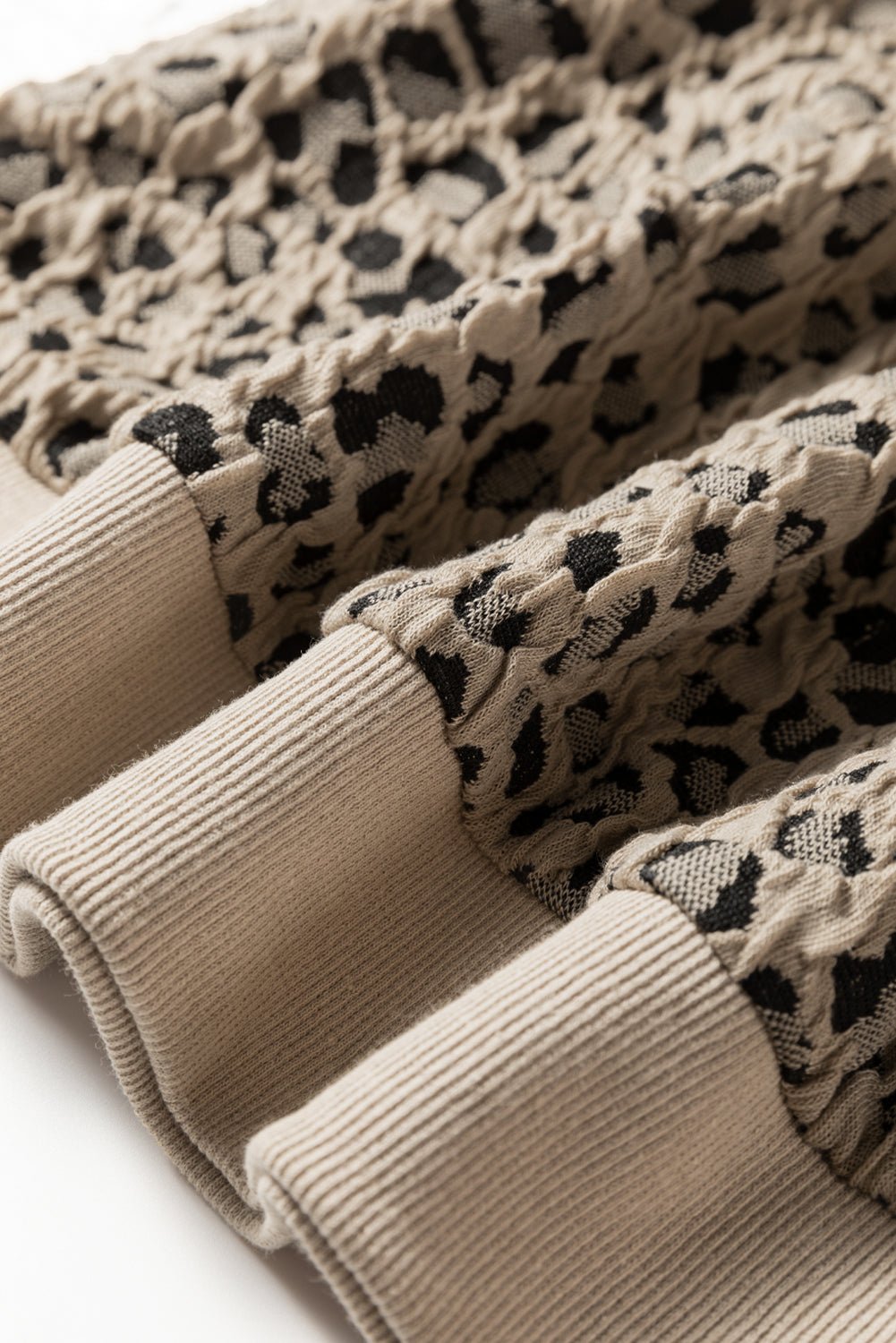 Lottie Ribbed Trim Print Long Sleeve Top - Hello Beautiful BoutiqueLong Sleeve TopsThreaded Pear