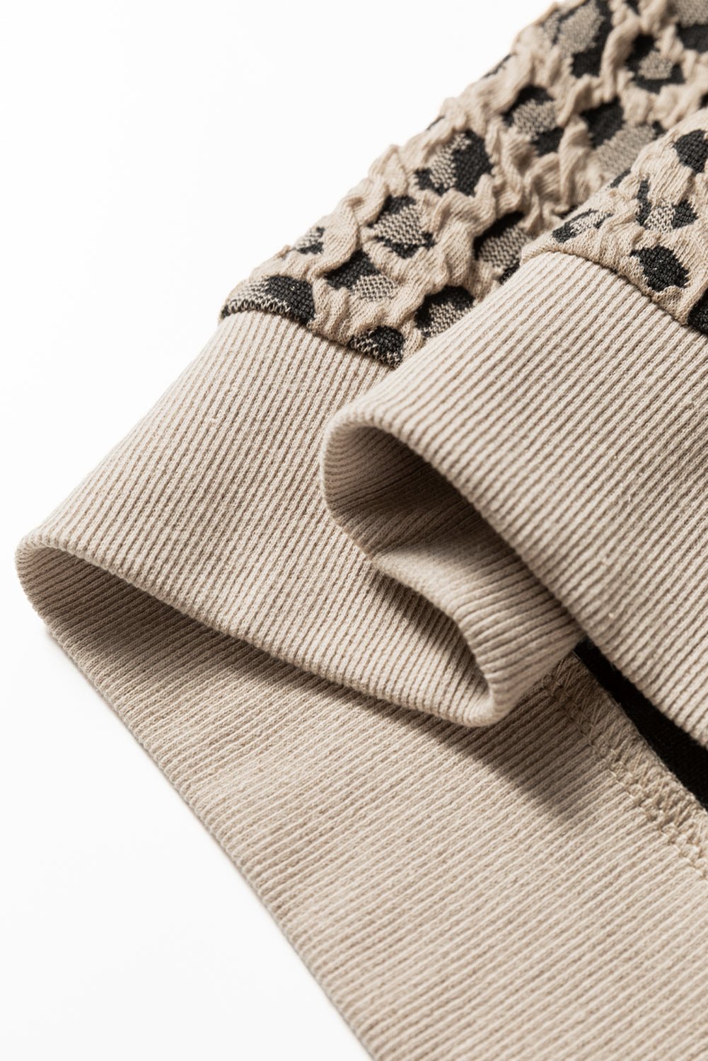 Lottie Ribbed Trim Print Long Sleeve Top - Hello Beautiful BoutiqueLong Sleeve TopsThreaded Pear