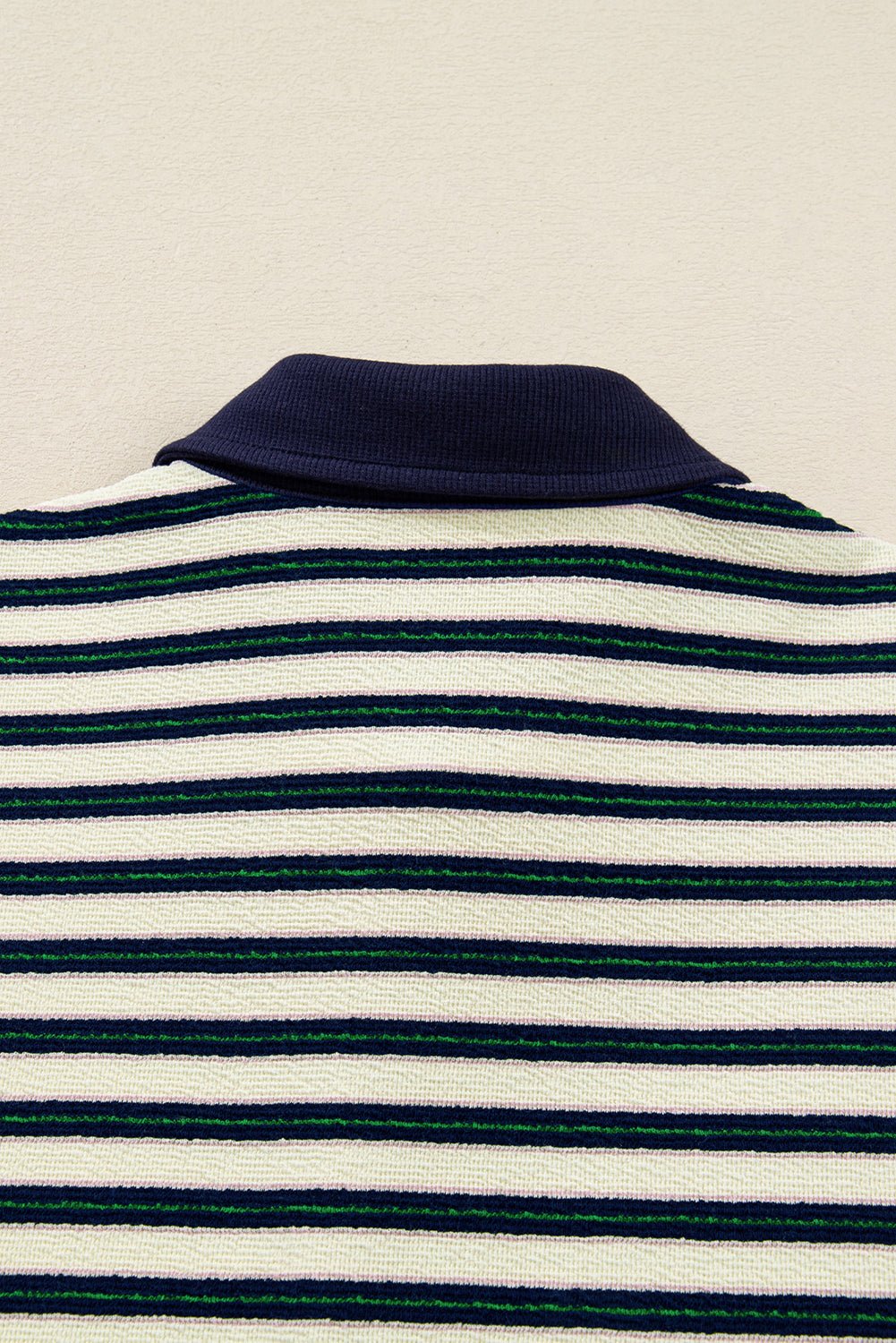 Louisa Contrast Collar Zip Long Sleeve Top - Hello Beautiful BoutiqueLong Sleeve TopsThreaded Pear