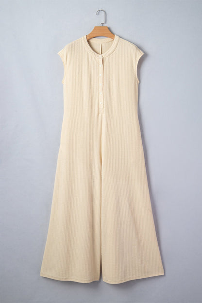 Louisa Knit Wide Leg Jumpsuit - Hello Beautiful BoutiqueJumpsuits & RompersThreaded Pear