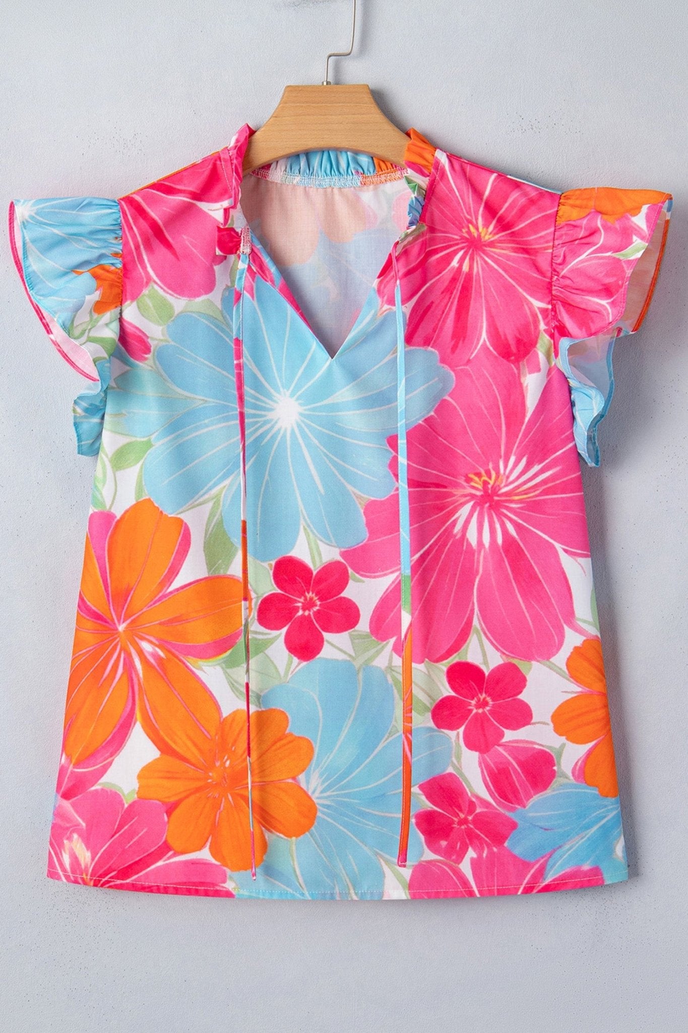 Louise Ruffle Trim Sleeveless Blouse - Hello Beautiful BoutiqueBlouses & ShirtsThreaded Pear