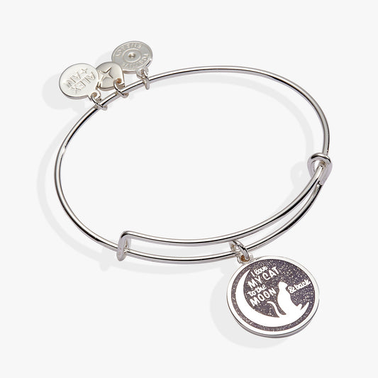 'Love My Cat to the Moon and Back' Bangle - Hello Beautiful BoutiqueBraceletsALEX AND ANI