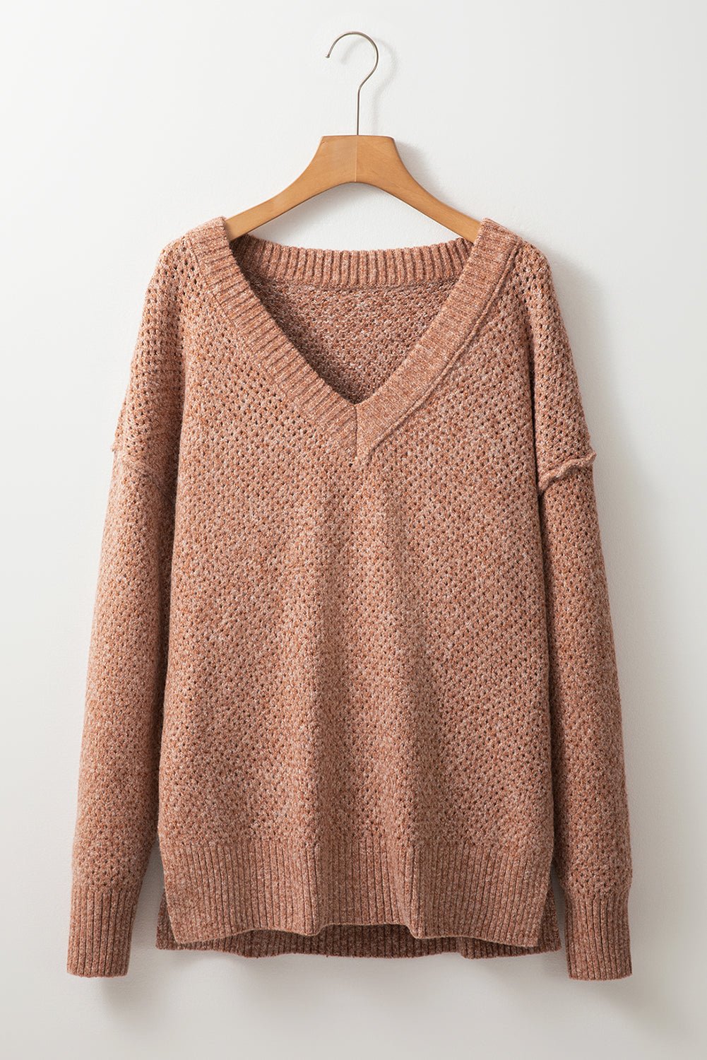 Luciana Eyelet Drop Shoulder Sweater - Hello Beautiful Boutique20% OFFThreaded Pear