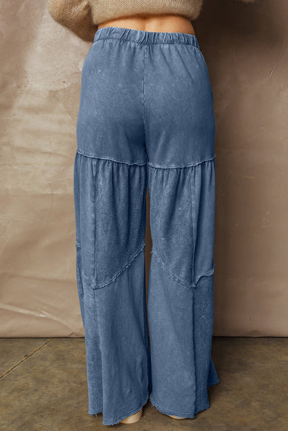 Lucy Leg Patchwork Drawstring Pants - Hello Beautiful BoutiquePants & CulotteThreaded Pear