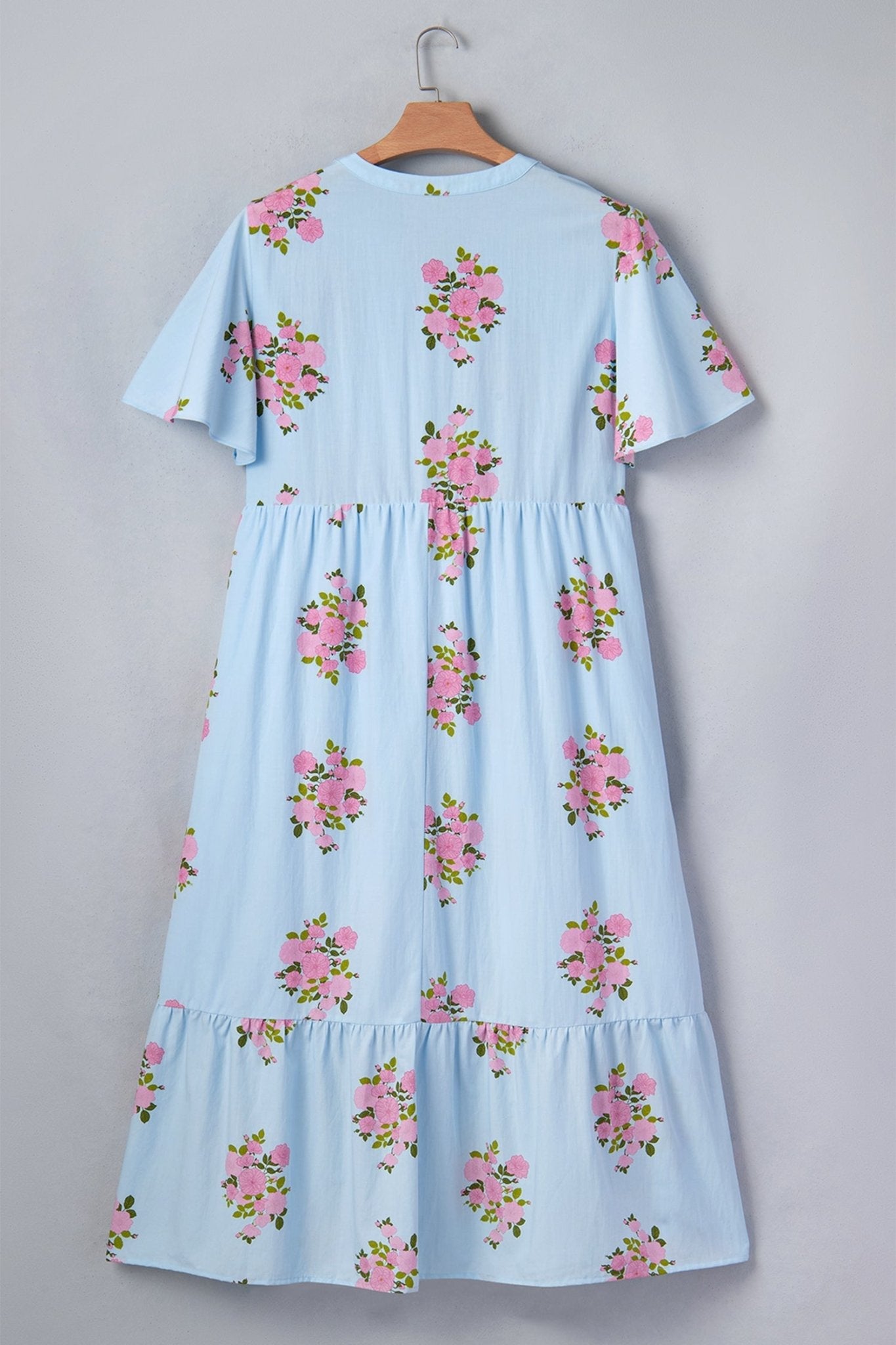 Lucy Print Scalloped Trim PLUS Dress - Hello Beautiful BoutiquePlus Size Maxi DressesThreaded Pear