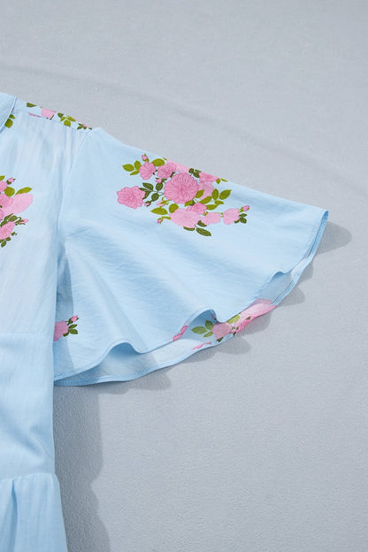 Lucy Print Scalloped Trim PLUS Dress - Hello Beautiful BoutiquePlus Size Maxi DressesThreaded Pear