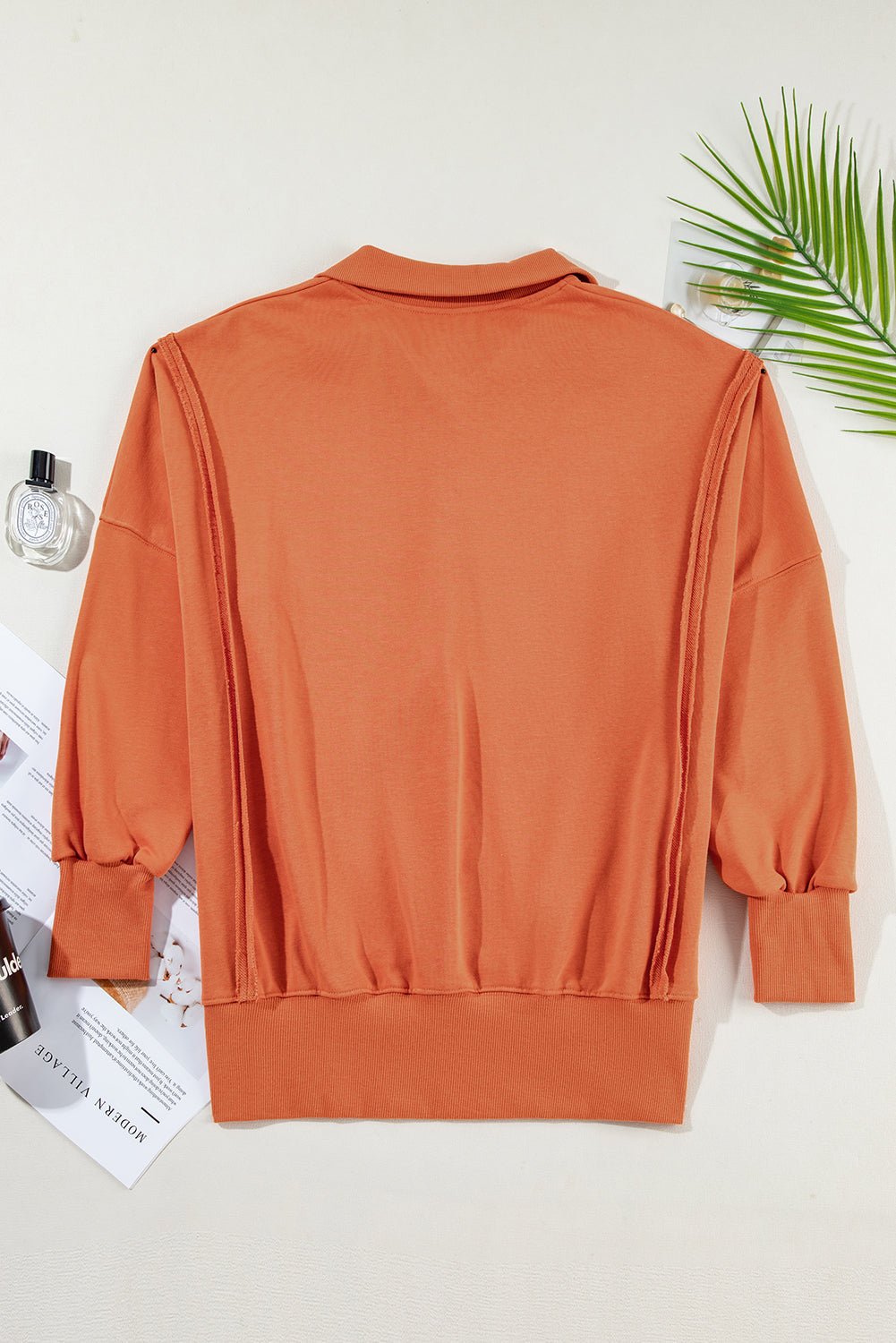 Luminy Baggy Sweatshirt with Slits - Hello Beautiful BoutiqueSweatshirts & HoodiesThreaded Pear