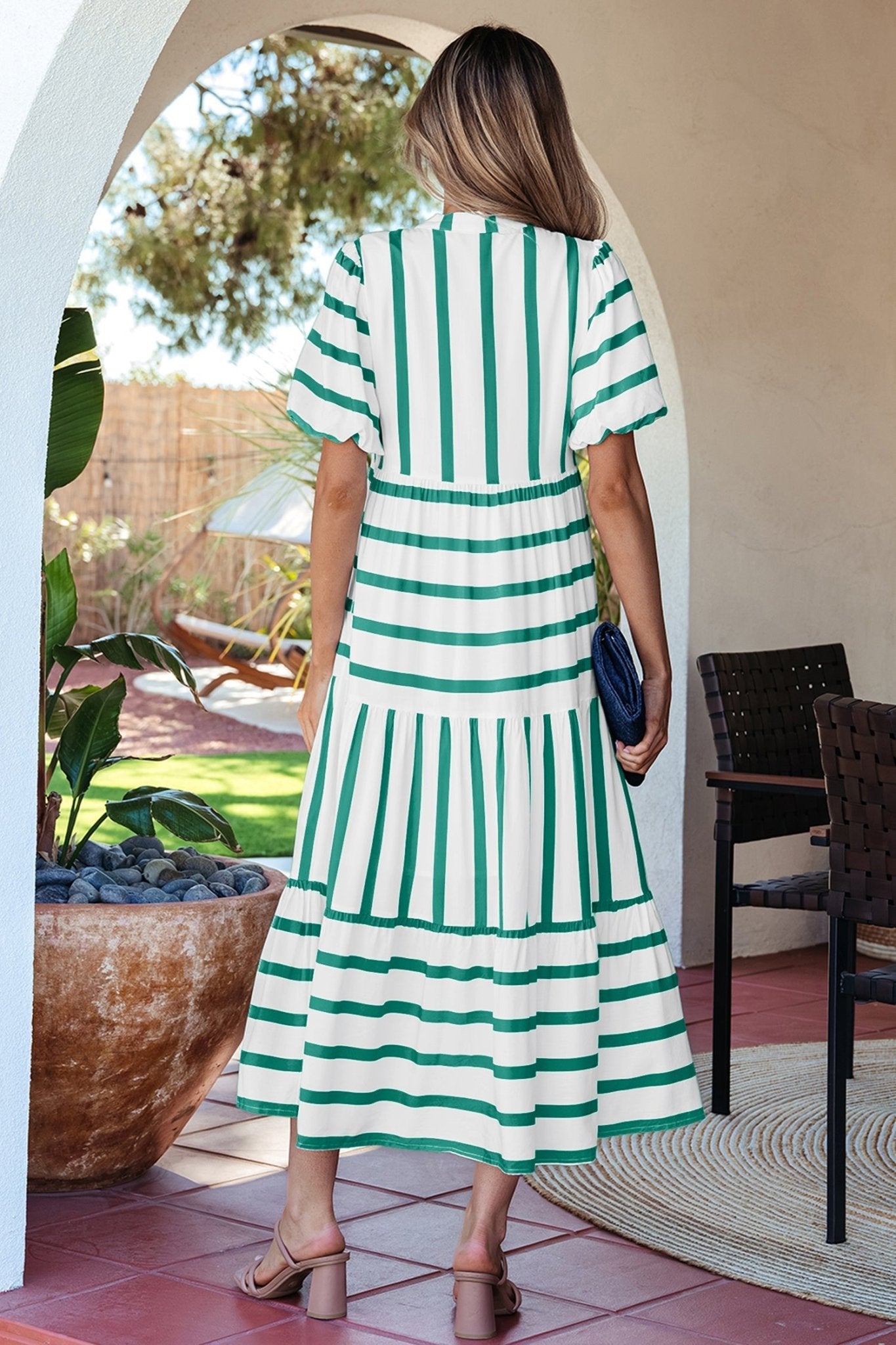 Luna Half Sleeve Vacation Dress - Hello Beautiful BoutiqueMidi DressesThreaded Pear