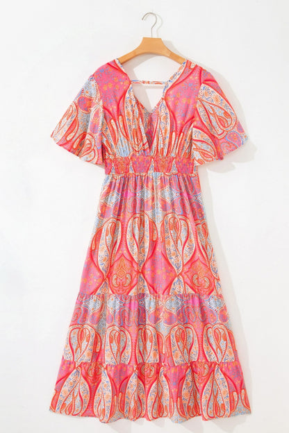 Luz Sleeve Boho Maxi Dress - Hello Beautiful BoutiqueFloral DressesThreaded Pear