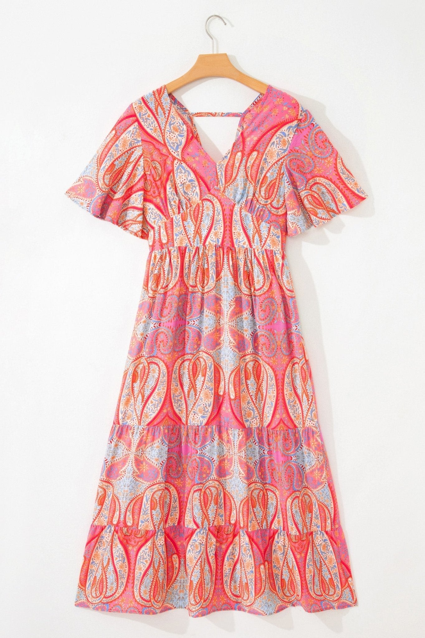 Luz Sleeve Boho Maxi Dress - Hello Beautiful BoutiqueFloral DressesThreaded Pear