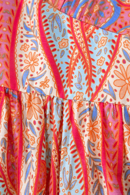 Luz Sleeve Boho Maxi Dress - Hello Beautiful BoutiqueFloral DressesThreaded Pear