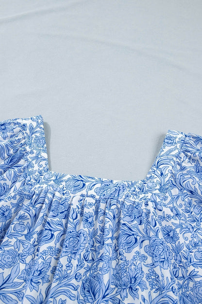 Lyanna Sleeve Pleated Floral Blouse - Hello Beautiful BoutiqueBlouses & ShirtsThreaded Pear