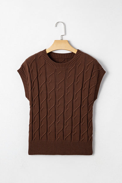Lyrajira Texture Short Sleeve Sweater - Hello Beautiful BoutiqueShort Sleeve SweatersThreaded Pear