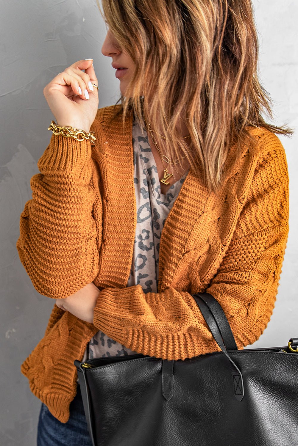 Lyralara Long Sleeve Knit Cardigan - Hello Beautiful BoutiqueCardigansThreaded Pear