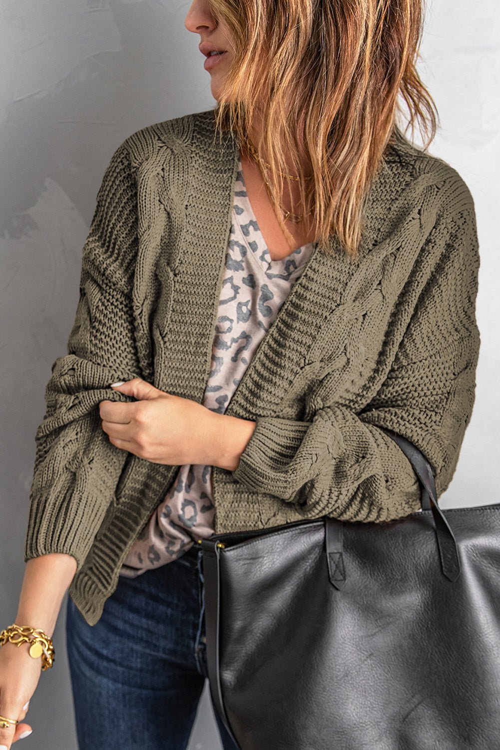 Lyralara Long Sleeve Knit Cardigan - Hello Beautiful BoutiqueCardigansThreaded Pear