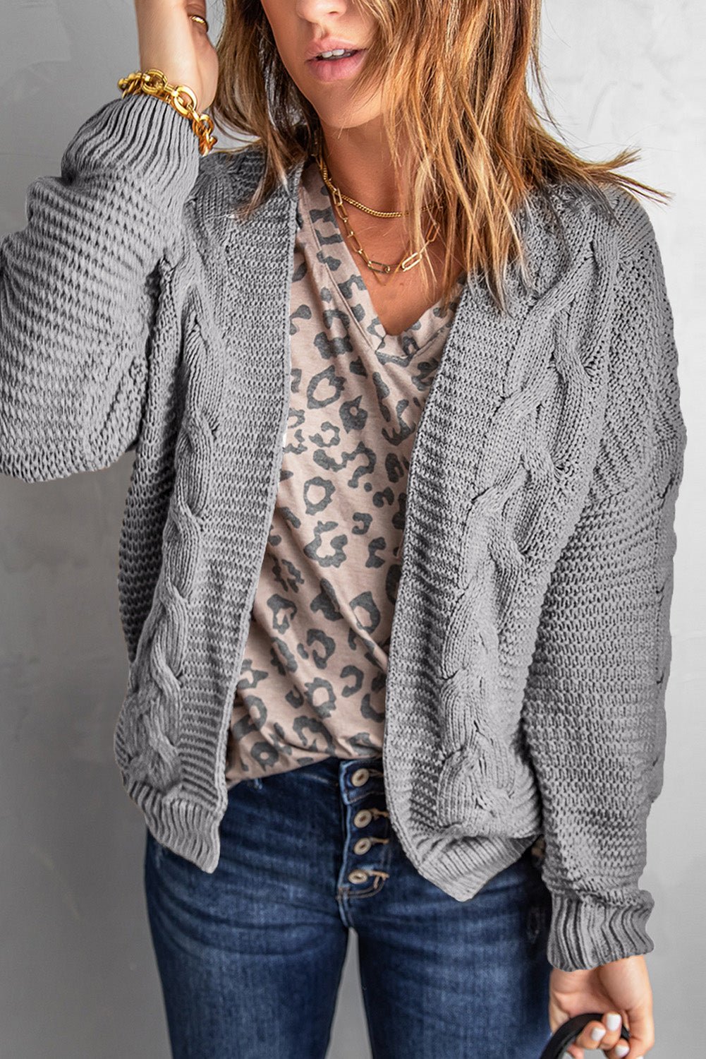 Lyralara Long Sleeve Knit Cardigan - Hello Beautiful BoutiqueCardigansThreaded Pear