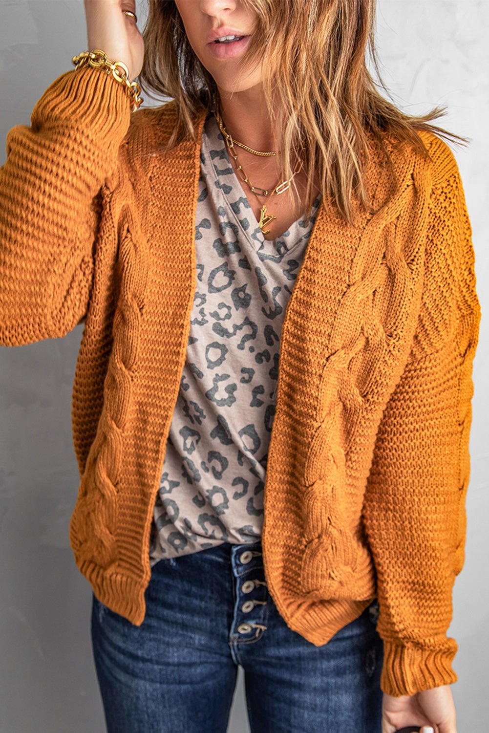 Lyralara Long Sleeve Knit Cardigan - Hello Beautiful BoutiqueCardigansThreaded Pear