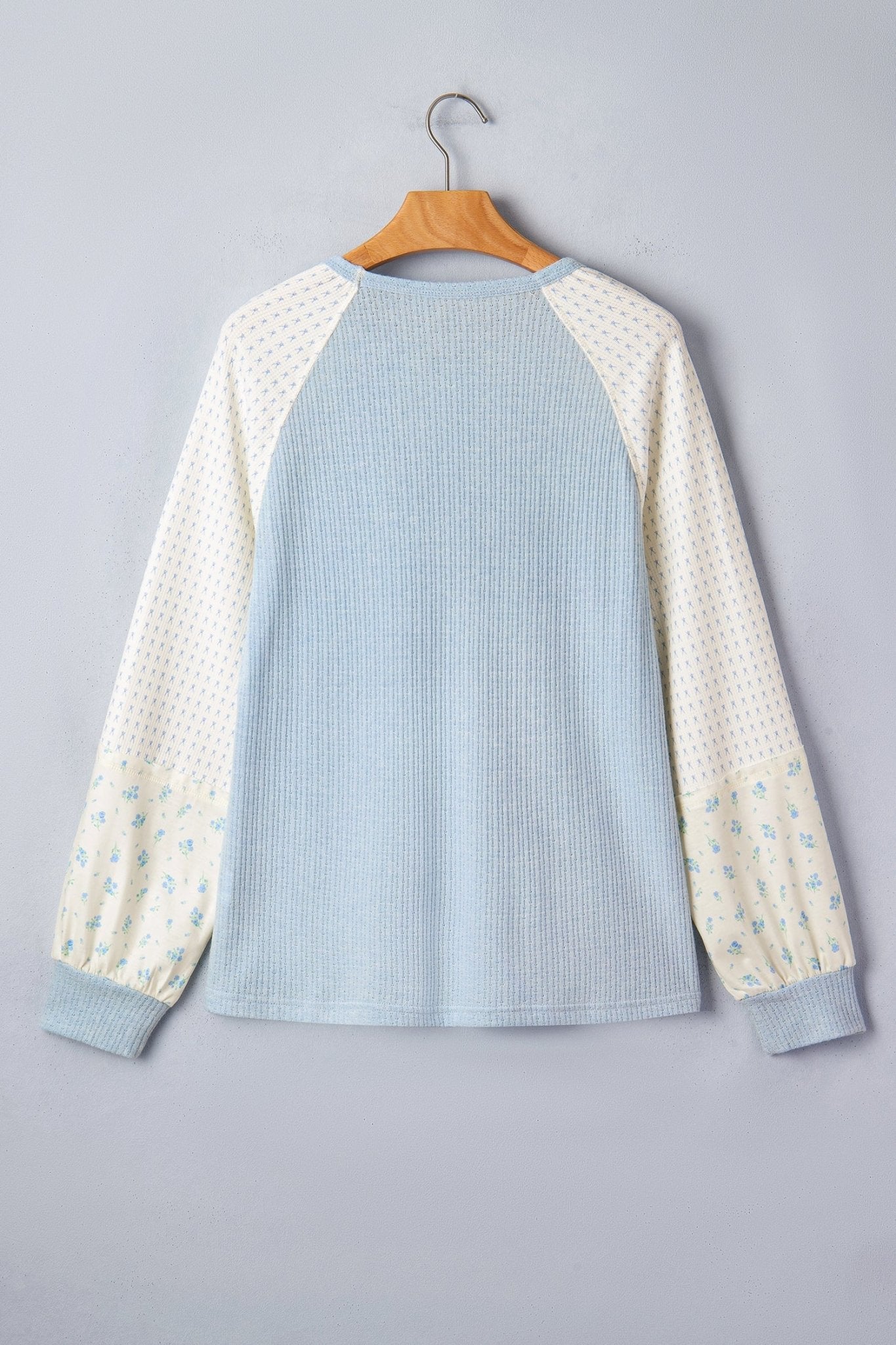 Lyric Block Floral Patchwork Long Sleeve Top - Hello Beautiful BoutiqueLong Sleeve TopsThreaded Pear