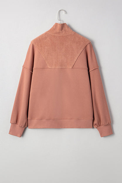 Mabel Half Zipper Baggy Sweatshirt - Hello Beautiful Boutique15% OFFThreaded Pear