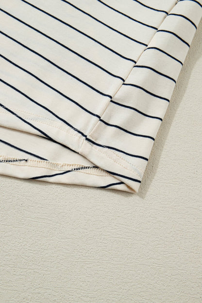 Mabel Stripe Drawstring Tunic Tank - Hello Beautiful BoutiqueMini DressesThreaded Pear