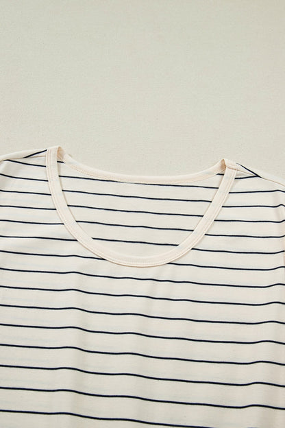 Mabel Stripe Drawstring Tunic Tank - Hello Beautiful BoutiqueMini DressesThreaded Pear