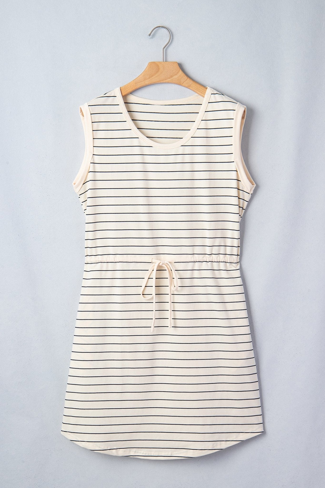 Mabel Stripe Drawstring Tunic Tank - Hello Beautiful BoutiqueMini DressesThreaded Pear