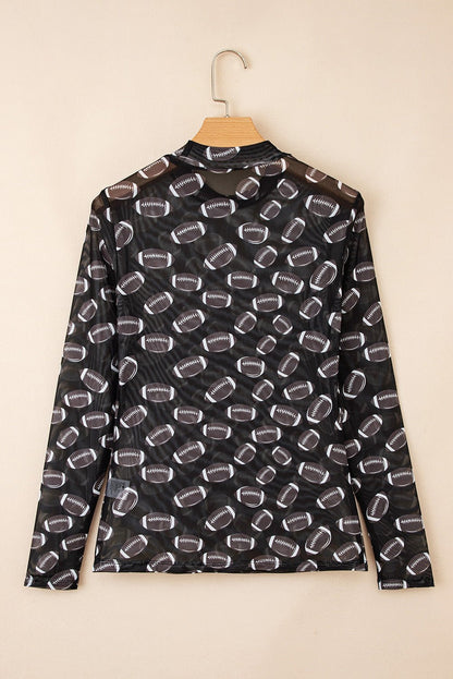 Maci Rugby Mesh Sheer Long Sleeve Top - Hello Beautiful Boutique15% OFFThreaded Pear