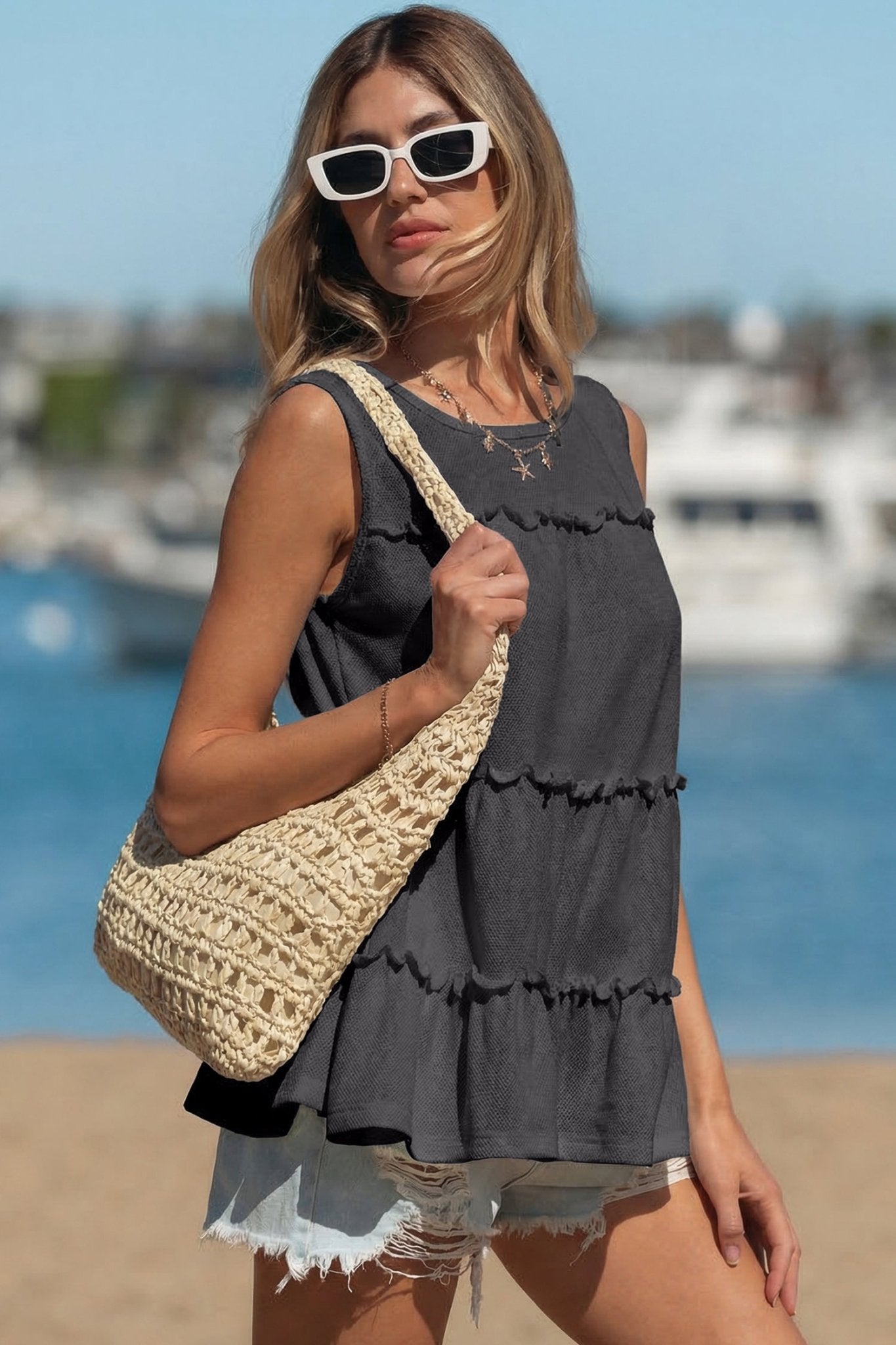 Macie a Line Tank Top - Hello Beautiful BoutiqueTank TopsThreaded Pear