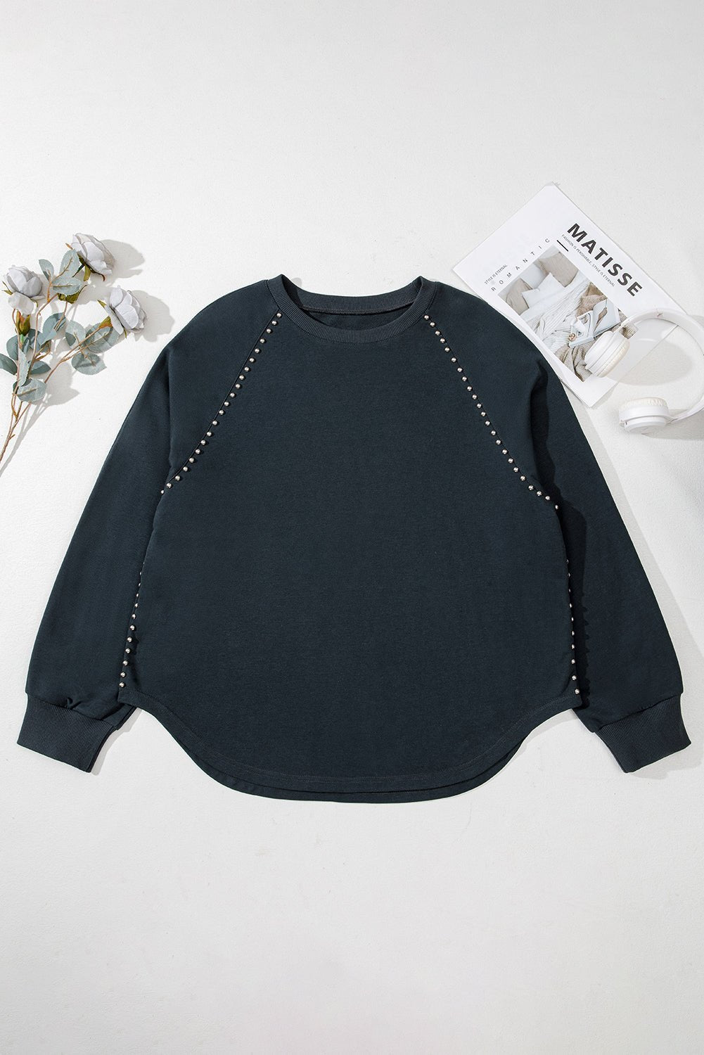 Mackenzie Edge Mineral Wash PLUS Jumper - Hello Beautiful BoutiquePlus Size Long Sleeve TopsThreaded Pear