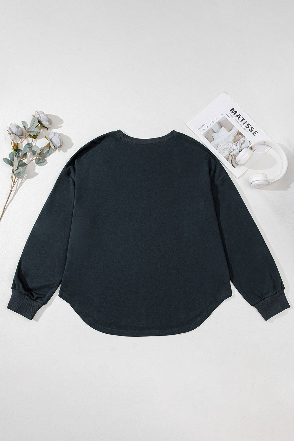 Mackenzie Edge Mineral Wash PLUS Jumper - Hello Beautiful BoutiquePlus Size Long Sleeve TopsThreaded Pear