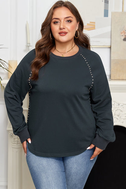 Mackenzie Edge Mineral Wash PLUS Jumper - Hello Beautiful BoutiquePlus Size Long Sleeve TopsThreaded Pear