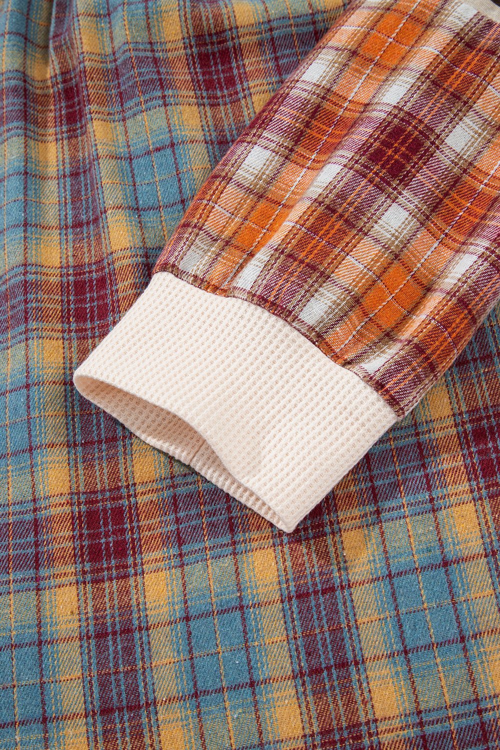 Mackenzie Plaid Patchwork Half PLUS Pullover - Hello Beautiful Boutique15% OFFThreaded Pear