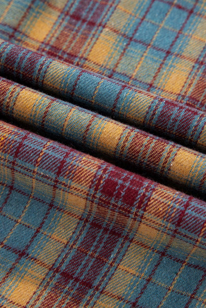 Mackenzie Plaid Patchwork Half PLUS Pullover - Hello Beautiful Boutique15% OFFThreaded Pear