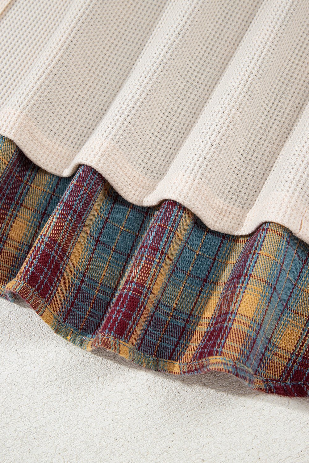 Mackenzie Plaid Patchwork Half PLUS Pullover - Hello Beautiful Boutique15% OFFThreaded Pear