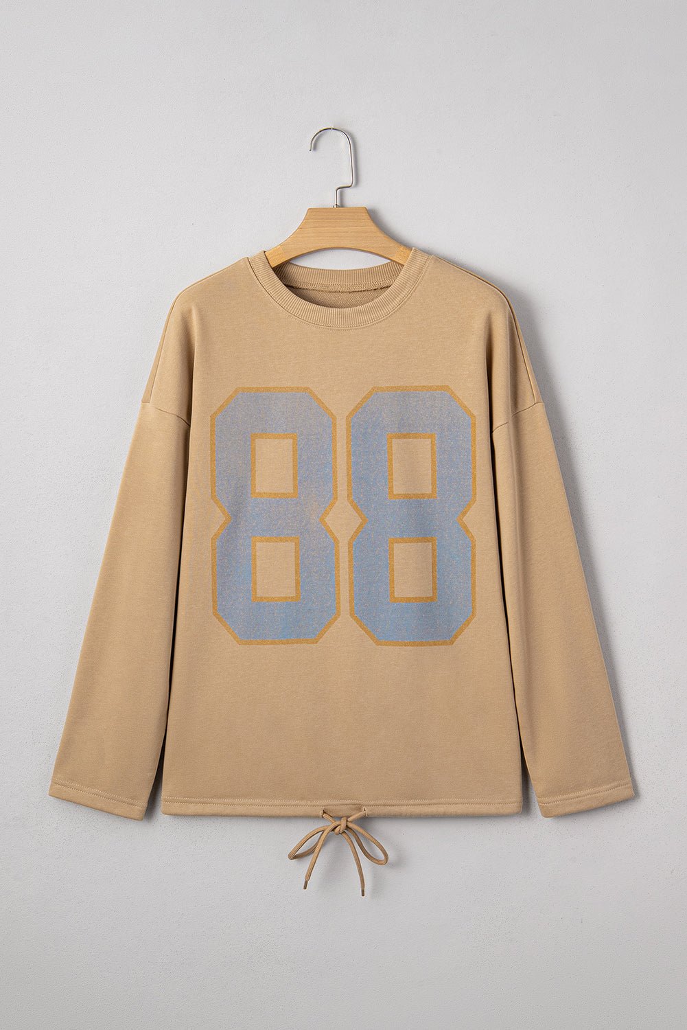 Macy Drawstring Hemline Oversize Long Sleeve Top - Hello Beautiful BoutiqueLong Sleeve TopsThreaded Pear
