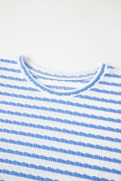 Madalyn Knitted Short Sleeve Top - Hello Beautiful BoutiqueShort SetsThreaded Pear