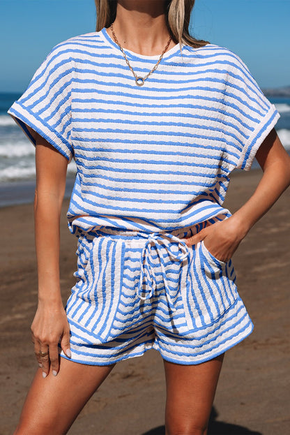 Madalyn Knitted Short Sleeve Top - Hello Beautiful BoutiqueShort SetsThreaded Pear