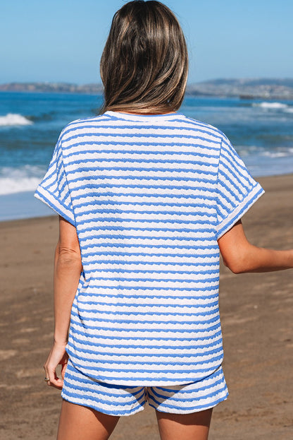 Madalyn Knitted Short Sleeve Top - Hello Beautiful BoutiqueShort SetsThreaded Pear