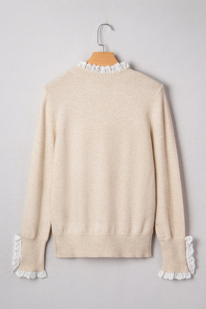 Madalyn Patchwork Cuffs Loose Sweater - Hello Beautiful BoutiqueSweatersThreaded Pear