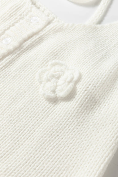 Maddie Flower Spaghetti Straps Sweater - Hello Beautiful BoutiqueSweater VestsThreaded Pear