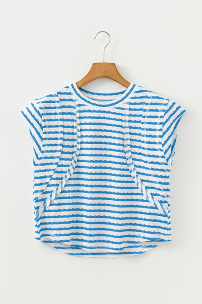 Maddie Sleeve Patchwork T Shirt - Hello Beautiful BoutiqueTops & TeesThreaded Pear
