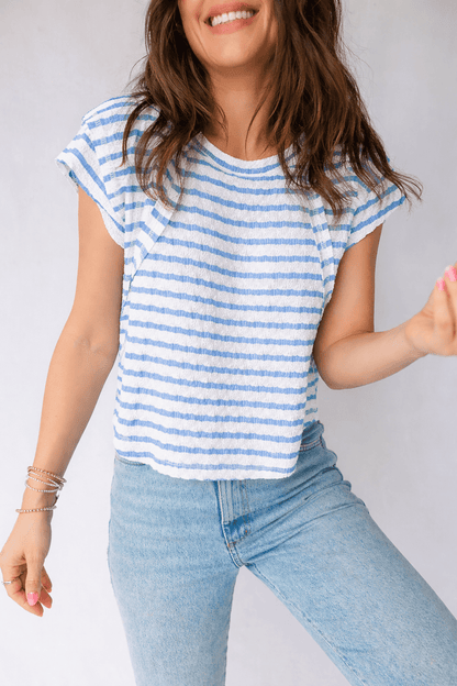Maddie Sleeve Patchwork T Shirt - Hello Beautiful BoutiqueTops & TeesThreaded Pear