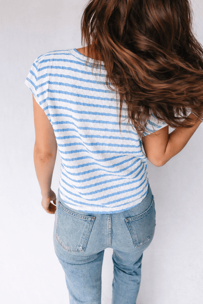 Maddie Sleeve Patchwork T Shirt - Hello Beautiful BoutiqueTops & TeesThreaded Pear