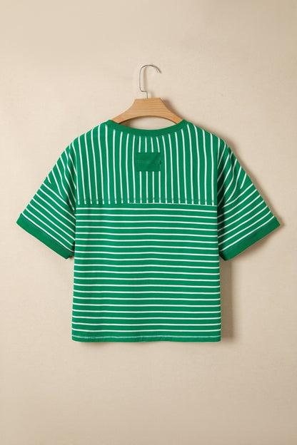 Madilynn Detail Half Sleeve Tee - Hello Beautiful BoutiqueTops & TeesThreaded Pear