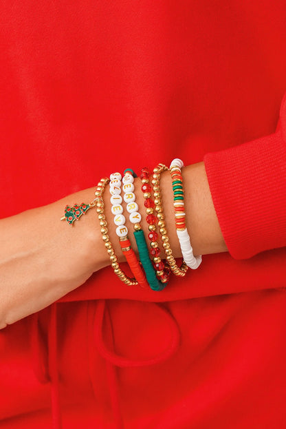 Madison Christmas 6pcs Bracelet Set - Hello Beautiful BoutiqueJewelryThreaded Pear