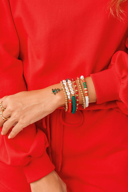 Madison Christmas 6pcs Bracelet Set - Hello Beautiful BoutiqueJewelryThreaded Pear