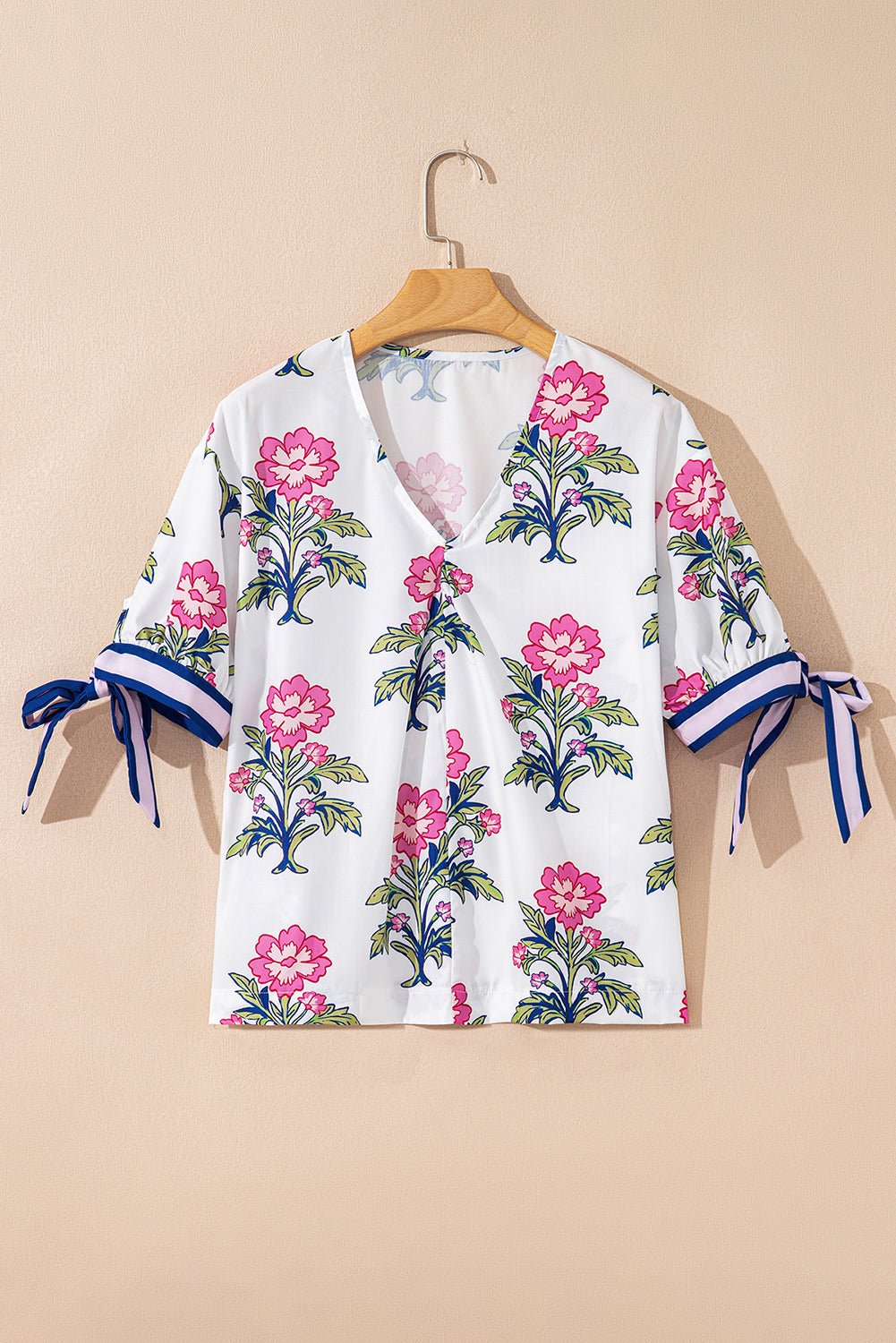 Mae Knot Bubble Sleeve Blouse - Hello Beautiful BoutiqueBlouses & ShirtsThreaded Pear