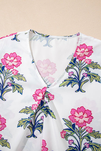 Mae Knot Bubble Sleeve Blouse - Hello Beautiful BoutiqueBlouses & ShirtsThreaded Pear